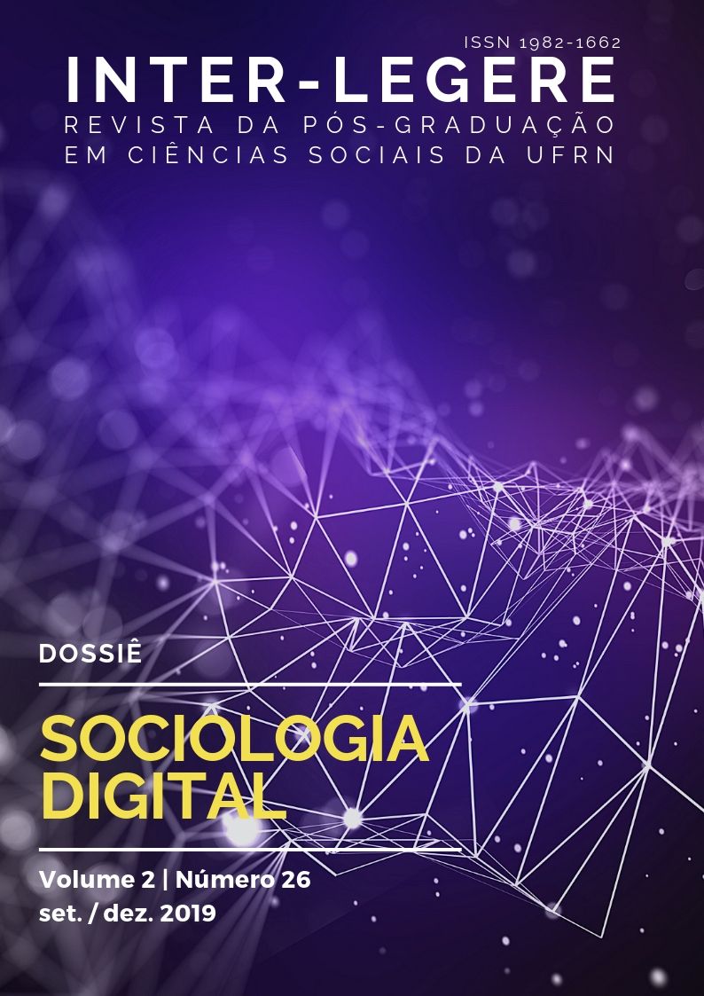 					Visualizar v. 2 n. 26 (2019): DOSSIÊ SOCIOLOGIA DIGITAL
				