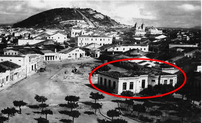 Fotografia dos fundos do GE Joaquim Nabuco (1945)                                 